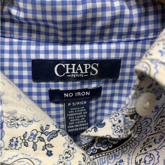 Chaps Petite Women Button Shirt - Picture 3 of 3